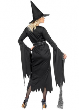 Black Witch Costume with Hat for Women Black Witch Costume with Hat for Women