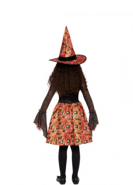 Orange Vintage Witch Costume for Girl Orange Vintage Witch Costume for Girl