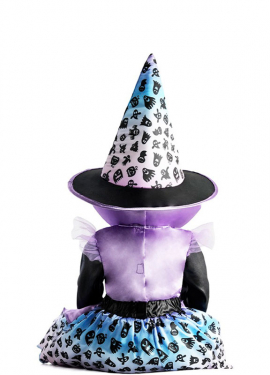 Fato de Bruxa Roxa com Estampa para Bebê Fato de Bruxa Roxa com Estampa para Bebê