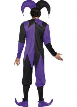 Disfraz de Bufón Medieval para hombre talla M