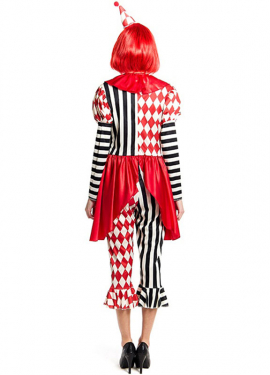 Costume de bouffon macabre pour femme