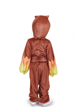 Fato de coruja castanha com capuz para bebé e criança Fato de coruja castanha com capuz para bebé e criança