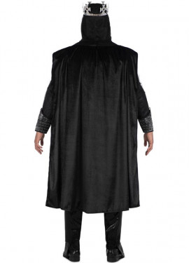 Medieval skull knight costume with crown for men Medieval skull knight costume with crown for men