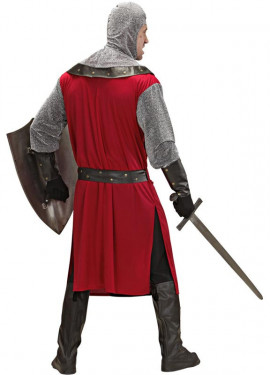 Red Dark Age Knight Costume for Men Red Dark Age Knight Costume for Men