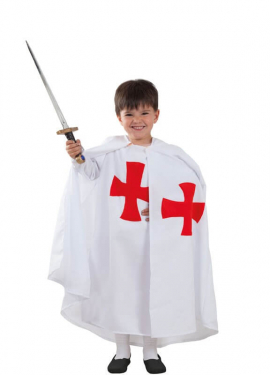 Fato de Cavaleiro Templário para menino Fato de Cavaleiro Templário para menino