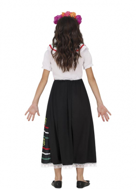 Fato de Calavera Catrina para meninas