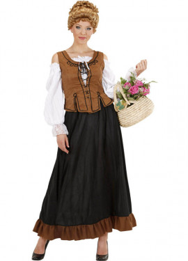 Fato de Camponesa Medieval Feminina Fato de Camponesa Medieval Feminina