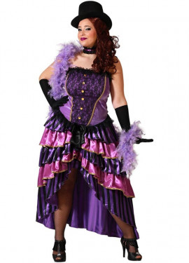 Elegant Purple Can Can Costume for Women Elegant Purple Can Can Costume for Women