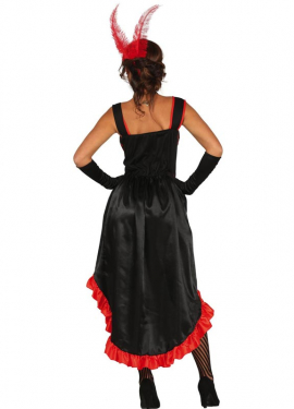 Red and black Can Can costume for women Red and black Can Can costume for women