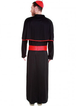 Smiffys Disfraz De Papa – Sotana, Fajín, Mitra, Collar Y Capa Incluidos, Talla Para Adulto, Ideal Para Carnaval Y Fiestas
