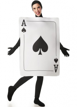 Ace of Spades Card Costume for Adults Ace of Spades Card Costume for Adults