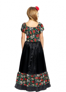 Catrina costume Long black dress for girls Catrina costume Long black dress for girls