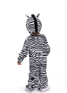 Fato de zebra com capuz e orelhas para bebé e criança Fato de zebra com capuz e orelhas para bebé e criança