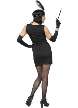 Women's 1920s Charleston Costume with Fringe and Glitter