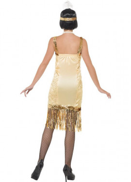 Déguisement de Charleston Flapper Doré pour Femme plusieurs tailles