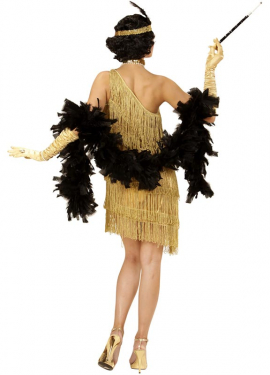 Women's Silver Fringe Charleston Costume Women's Silver Fringe Charleston Costume