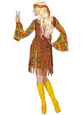 Hippie Girl Costume with Long Fringe for Women Hippie Girl Costume with Long Fringe for Women