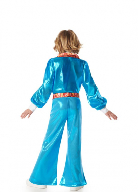 Blue 70s Disco Boy Costume for Boys Blue 70s Disco Boy Costume for Boys