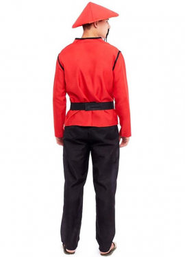 Fato chinês vermelho para homem Fato chinês vermelho para homem