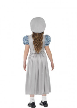 Disfraz de Colegiala Victoriana Gris para niña
