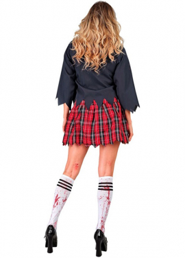 Zombie Schoolgirl Costume for Women