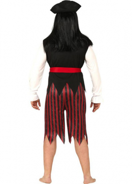 Men's Striped Corsair Costume