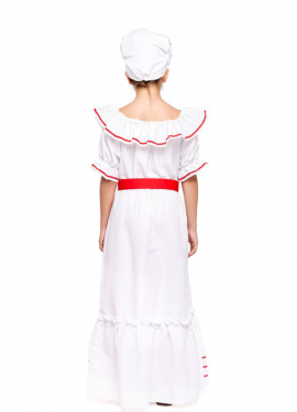 Disfraz de Cubana blanco para niña