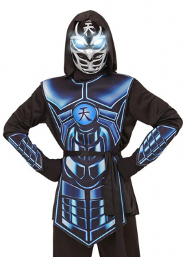 Fato Cyber Ninja com Luz e Som para Meninos