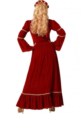 Red Renaissance Medieval Lady Costume for Women Red Renaissance Medieval Lady Costume for Women