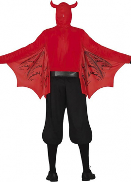 Fato de demónio temível vermelho para homem Fato de demónio temível vermelho para homem