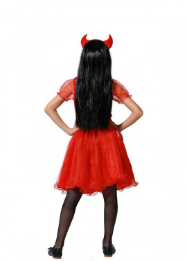 Fato de diabo de fogo para menina Fato de diabo de fogo para menina