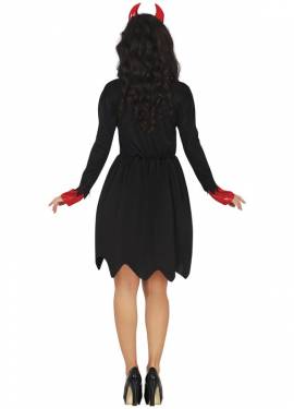 Red and black devil costume for women Red and black devil costume for women