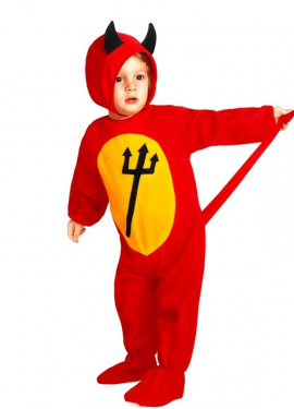 Fato de Diabo com Chapéu para Meninos