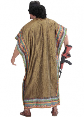 Brown African Dictator Costume for Men Brown African Dictator Costume for Men