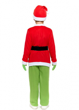 Disfraz de Duende Gruñón de Navidad para niño