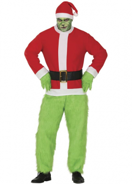 Men's Green Grumpy Christmas Elf Costume Men's Green Grumpy Christmas Elf Costume