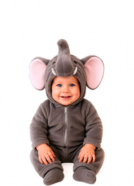 Fato de elefante para criança e bebê Fato de elefante para criança e bebê