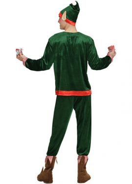 Disfraz de Elfo Ayudante de Papá Noel para hombre