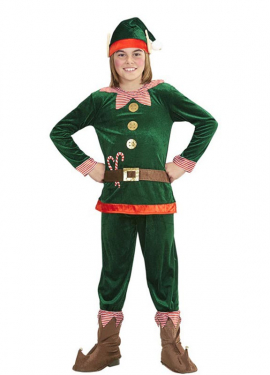 Disfraz de Elfo Ayudante de Papá Noel para niño