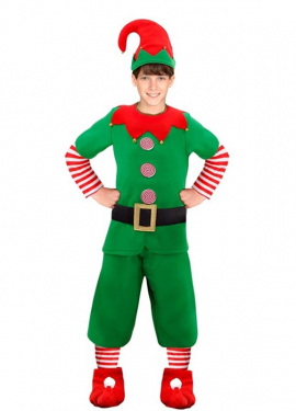 Disfraz de Elfo Ayudante de Santa Claus para niño