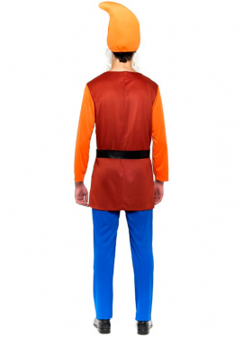 Disfraz de Enanito Blancanieves marrón para hombre