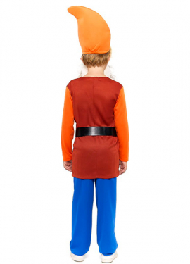 Disfraz de Enanito Blancanieves marrón para niño