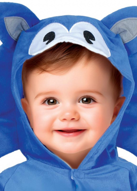 Fato de ouriço azul para bebê Fato de ouriço azul para bebê