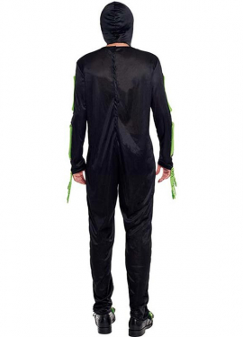 Fato de esqueleto completo verde para homem Fato de esqueleto completo verde para homem