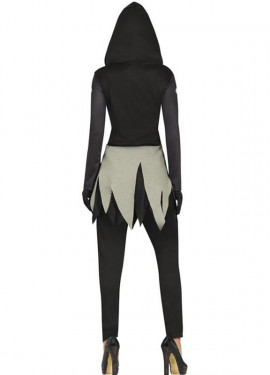 Getragenes Skelettkostüm mit Rock für Damen