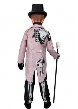 Fato elegante de esqueleto para meninos