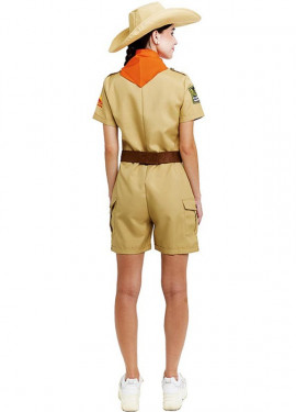 Disfraz de Exploradora clásica con cinturón para mujer