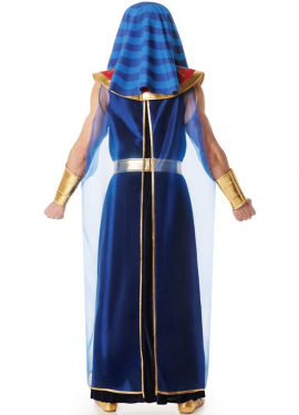 Blue Egyptian Pharaoh Costume for Men