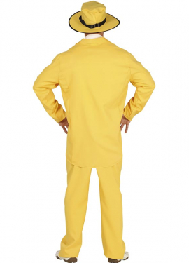 Fato de Gangster amarelo para homem Fato de Gangster amarelo para homem
