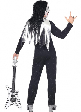 Costume da famoso rock star heavy metal da uomo